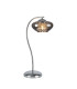 Bayside Crystal Table Lamp 1 Light G9 Polished Chrome & Smoked Glass & Clear Crystal-1