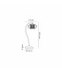 Bayside Crystal Table Lamp 1 Light G9 Polished Chrome & Smoked Glass & Clear Crystal-2