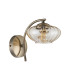 Bayside Wall Lamp 1 Light G9 Antique Brass/Cognac Glass/Clear Crystal-4