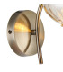 Bayside Wall Lamp 1 Light G9 Antique Brass/Cognac Glass/Clear Crystal-5