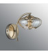 Bayside Wall Lamp 1 Light G9 Antique Brass/Cognac Glass/Clear Crystal-7
