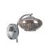 Bayside Wall Lamp 1 Light G9 Polished Chrome/Smoked Glass/Clear Crystal-4