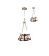 Rego 36cm Pendant 3 Drop 3 Light G9 Brown Oxide/Bronze/Cognac Glass-6