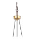 Rego 36cm Pendant 3 Drop 3 Light G9 Brown Oxide/Bronze/Cognac Glass-8