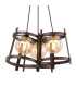 Rego 36cm Pendant 3 Drop 3 Light G9 Brown Oxide/Bronze/Cognac Glass-9