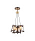 Rego 36cm Pendant 3 Drop 3 Light G9 Brown Oxide/Bronze/Cognac Glass-11