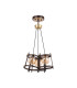 Rego 36cm Pendant 3 Drop 3 Light G9 Brown Oxide/Bronze/Cognac Glass-12