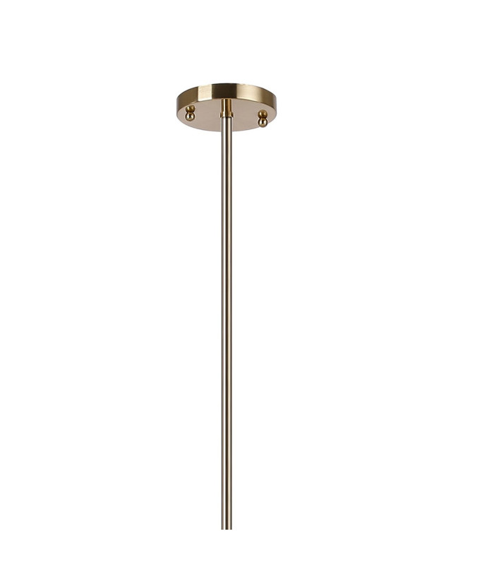 Maspeth Linear Fixed Multi Height Pendant/Semi Flush Double Cut Glass 8 x E14 Antique Gold/Clear-5