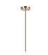 Maspeth Linear Fixed Multi Height Pendant/Semi Flush Double Cut Glass 8 x E14 Antique Gold/Cognac-6