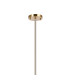 Maspeth Linear Fixed Multi Height Pendant/Semi Flush Double Cut Glass 8 x E14 Antique Gold/Cognac/Clear/Smoke-6
