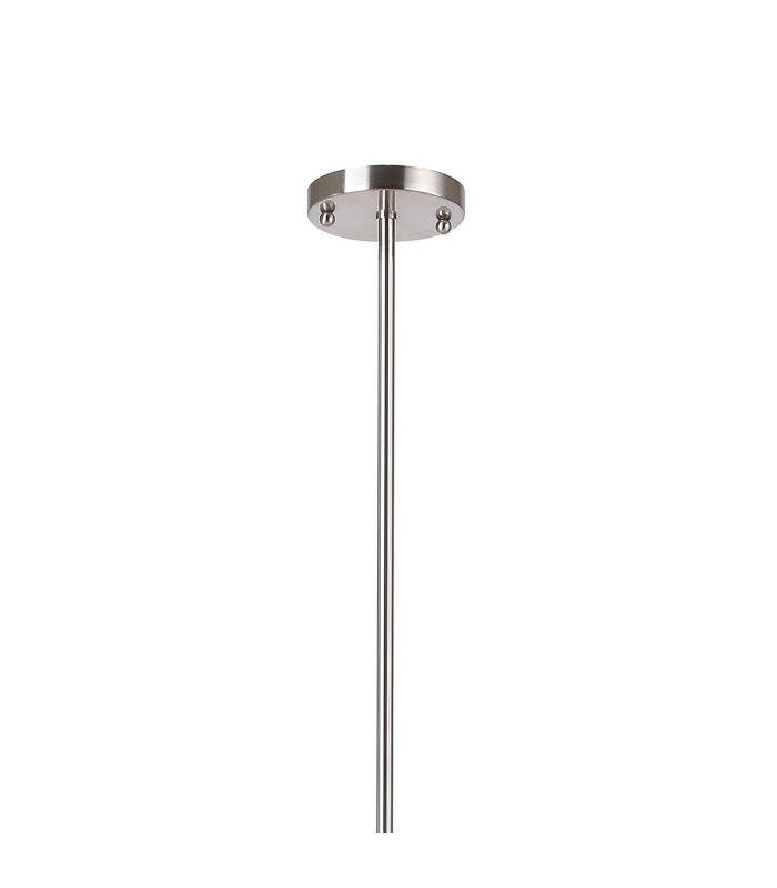 Maspeth Linear Fixed Multi Height Pendant/Semi Flush Double Cut Glass 8 x E14 Satin Nickel/Iridescent-6