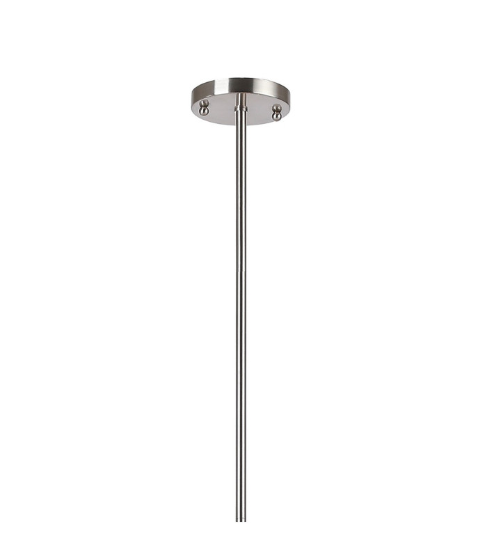 Maspeth Linear Fixed Multi Height Pendant/Semi Flush Double Cut Glass 8 x E14 Satin Nickel/Smoke-6
