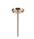 Maspeth 85cm Round Fixed Multi Height Pendant/Semi Flush Double Cut Glass 6 x E14 Antique Gold/Clear-5