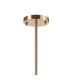 Maspeth 85cm Round Fixed Multi Height Pendant/Semi Flush Double Cut Glass 6 x E14 Antique Gold/Cognac-5