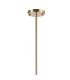 Maspeth 85cm Round Fixed Multi Height Pendant/Semi Flush Double Cut Glass 6 x E14 Antique Gold/Cognac/Clear/Smoke-6