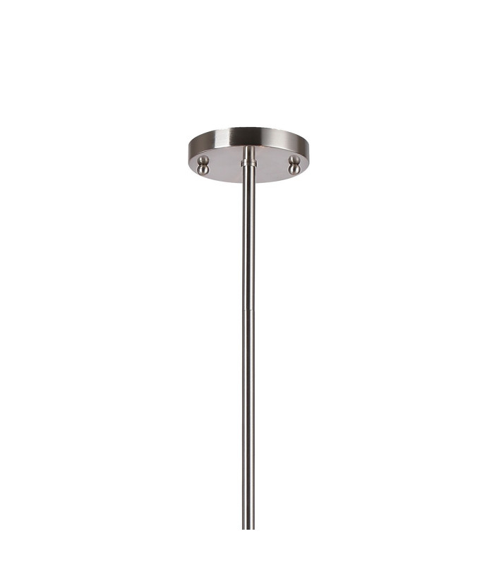 Maspeth 85cm Round Fixed Multi Height Pendant/Semi Flush Double Cut Glass 6 x E14 Satin Nickel/Smoke-5