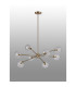 Maspeth 100cm Round Fixed Multi Height Pendant/Semi Flush Double Cut Glass 8 x E14 Antique Gold/Clear-7