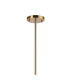 Maspeth 100cm Round Fixed Multi Height Pendant/Semi Flush Double Cut Glass 8 x E14 Antique Gold/Cognac-5