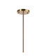 Maspeth 100cm Round Fixed Multi Height Pendant/Semi Flush Double Cut Glass 8 x E14 Antique Gold/Cognac/Clear/Smoke-5