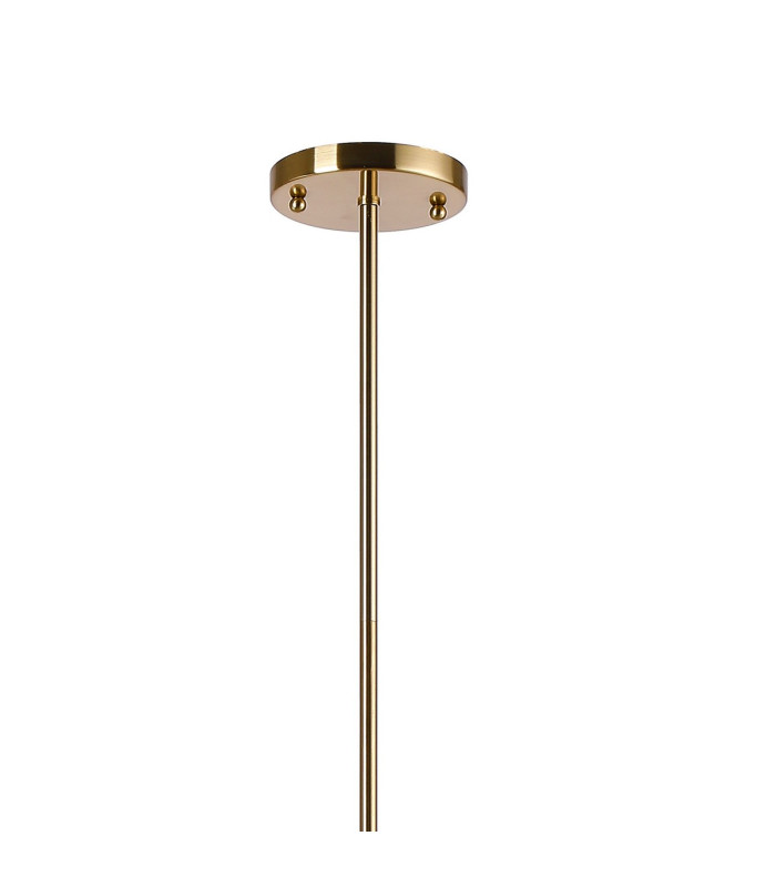 Maspeth 100cm Round Fixed Multi Height Pendant/Semi Flush Double Cut Glass 8 x E14 Antique Gold/Cognac/Clear/Smoke-5