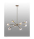 Maspeth 100cm Round Fixed Multi Height Pendant/Semi Flush Double Cut Glass 8 x E14 Antique Gold/Iridescent-3