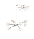 Maspeth 100cm Round Fixed Multi Height Pendant/Semi Flush Double Cut Glass 8 x E14 Satin Nickel/Iridescent-1