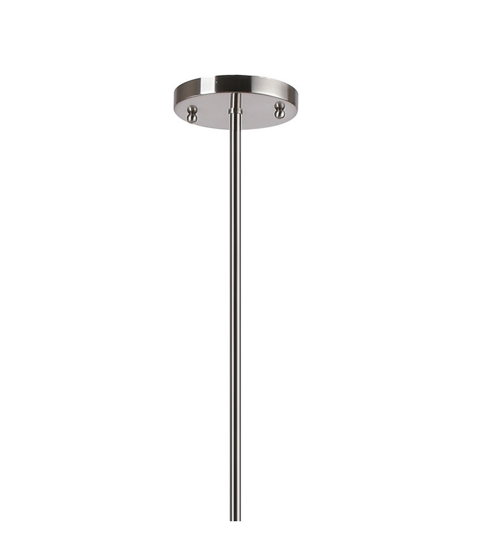 Maspeth 100cm Round Fixed Multi Height Pendant/Semi Flush Double Cut Glass 8 x E14 Satin Nickel/Iridescent-5