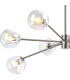 Maspeth 100cm Round Fixed Multi Height Pendant/Semi Flush Double Cut Glass 8 x E14 Satin Nickel/Iridescent-6