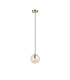 Maspeth 15cm Single Pendant Double Cut Glass 1 x E14 Antique Gold/Cognac-5