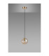 Maspeth 15cm Single Pendant Double Cut Glass 1 x E14 Antique Gold/Cognac-8