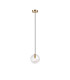 Maspeth 15cm Single Pendant Double Cut Glass 1 x E14 Antique Gold/Iridescent-4