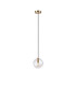 Maspeth 15cm Single Pendant Double Cut Glass 1 x E14 Antique Gold/Iridescent-5