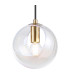 Maspeth 15cm Single Pendant Double Cut Glass 1 x E14 Antique Gold/Iridescent-7