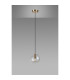 Maspeth 15cm Single Pendant Double Cut Glass 1 x E14 Antique Gold/Iridescent-8