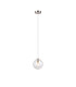 Maspeth 15cm Single Pendant Double Cut Glass 1 x E14 Satin Nickel/Iridescent-4
