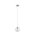 Maspeth 15cm Single Pendant Double Cut Glass 1 x E14 Satin Nickel/Iridescent-5