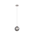 Maspeth 15cm Single Pendant Double Cut Glass 1 x E14 Satin Nickel/Smoke-4