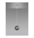 Maspeth 15cm Single Pendant Double Cut Glass 1 x E14 Satin Nickel/Smoke-8
