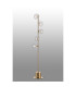 Maspeth Floor Lamp Double Cut Glass 5 x E14 Antique Gold/Clear-3
