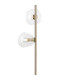 Maspeth Floor Lamp Double Cut Glass 5 x E14 Antique Gold/Clear-6