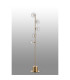 Maspeth Floor Lamp Double Cut Glass 5 x E14 Antique Gold/Clear-8