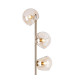 Maspeth Floor Lamp Double Cut Glass 5 x E14 Antique Gold/Cognac-5