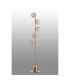 Maspeth Floor Lamp Double Cut Glass 5 x E14 Antique Gold/Cognac-8