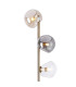 Maspeth Floor Lamp Double Cut Glass 5 x E14 Antique Gold/Cognac/Clear/Smoke-5