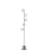 Maspeth Floor Lamp Double Cut Glass 5 x E14 Satin Nickel/Iridescent-1