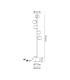 Maspeth Floor Lamp Double Cut Glass 5 x E14 Satin Nickel/Iridescent-2