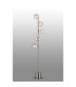 Maspeth Floor Lamp Double Cut Glass 5 x E14 Satin Nickel/Iridescent-3