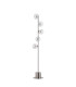 Maspeth Floor Lamp Double Cut Glass 5 x E14 Satin Nickel/Iridescent-4