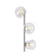 Maspeth Floor Lamp Double Cut Glass 5 x E14 Satin Nickel/Iridescent-5