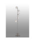 Maspeth Floor Lamp Double Cut Glass 5 x E14 Satin Nickel/Iridescent-8
